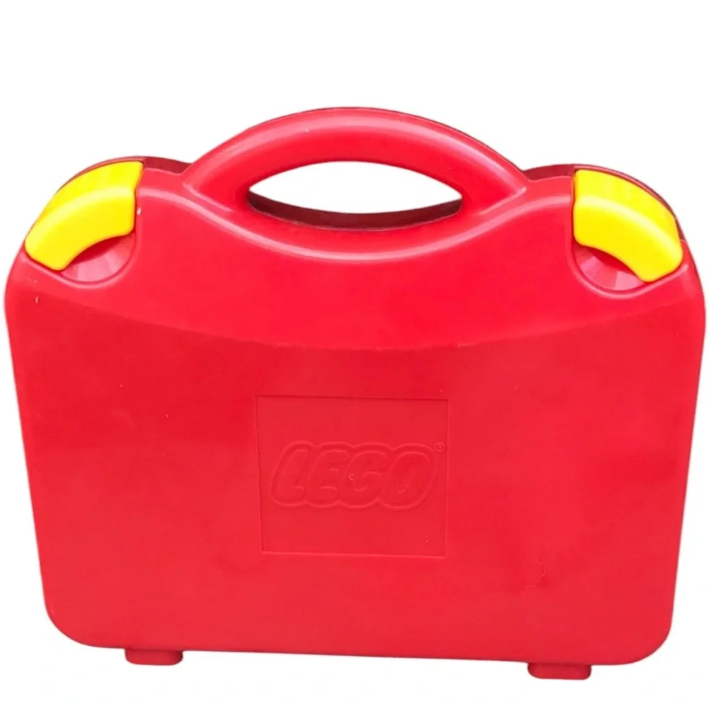 Classic Lego Legos Case With Bricks & Mini Figure Set